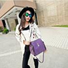 Faux-leather Padlock Cross Bag