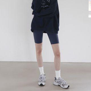 [nefct] Pocket-side Biker Leggings