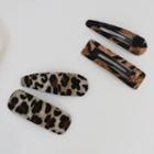 Set Of 2: Leopard Print Hair Clip (various Designs)