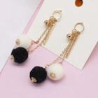 Pom Pom Fringed Dangle Earring As Shown In Figure - One Size