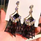 Fringe Dangle Earring 1 Pair - Silver Needle - As Shown In Figure - One Size