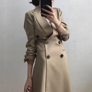 Double-breasted Slim-fit Trench Coat