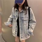 Long-sleeve Denim Cargo Jacket