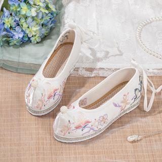 Embroidered Hidden Wedge Hanfu Shoes