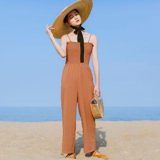 Plain Wide Leg Jumpsuit