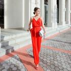 Strappy V-neck Jumpsuit