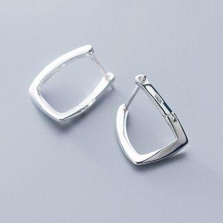 925 Sterling Silver U Shape Earring 1 Pair - Huggy Earring - One Size