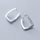 925 Sterling Silver U Shape Earring 1 Pair - Huggy Earring - One Size