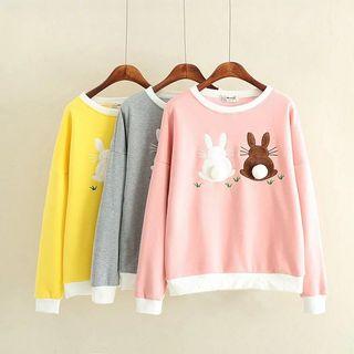 Rabbit Applique Sweatshirt