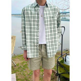 Patch-pocket Checked Shirt