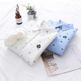 Biker Embroidered Shirt