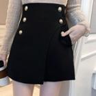 Double Breasted Mini Skort
