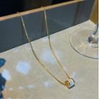 Geometric Pendant Necklace Gold - One Size