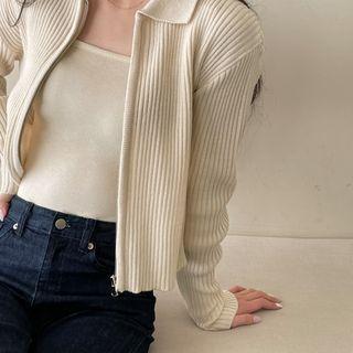 Spaghetti-strap Camisole Top Cream - One Size