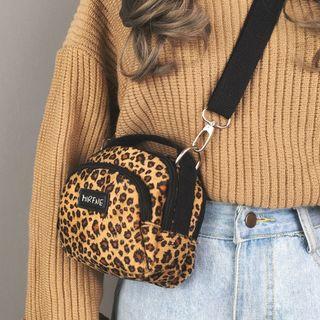 Patterned Velvet Crossbody Bag