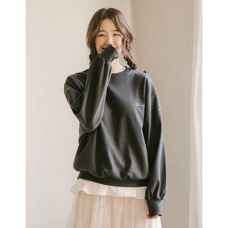 Lettered Oversized Sweatshirt