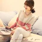 V-neck Raglan-sleeve Sweater