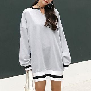 Notch Neck Sweatshirt