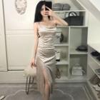 High Slit Wave Point Dress