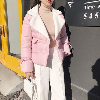 Notch Lapel Double-breasted Padded Jacket