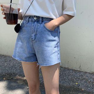 High-waist Demin Shorts