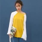 Long-sleeve Raglan Panel T-shirt