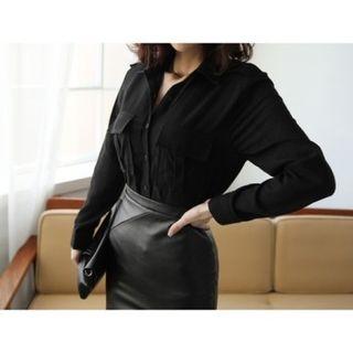 Epaulet Flap-pocket Shirt