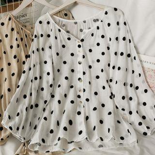 Loose-fit Dotted Light Shirt