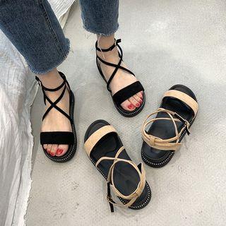 Cross Ankle Strap Sandals