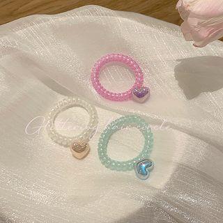 Heart Coil Hair Tie