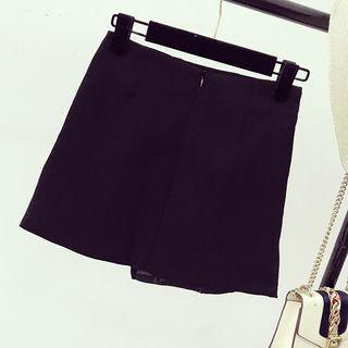 A-line Asymmetric Mini Skirt