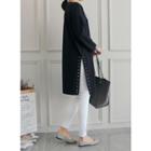 Studded Slit-side T-shirt Dress