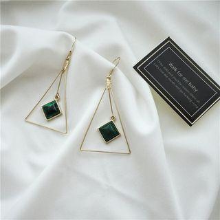 Turquoise Triangle Drop Earring