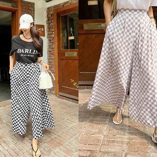 Checked Maxi Culottes