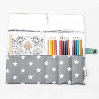 Stationery Pouch - Star Light Gray - One Size