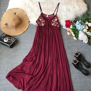 Strappy Midi A-line Sun Dress