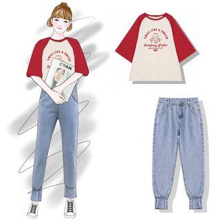Elastic Cuffs Jeans