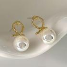 Faux Pearl Alloy Dangle Earring 1 Pair - 14k Gold - One Size