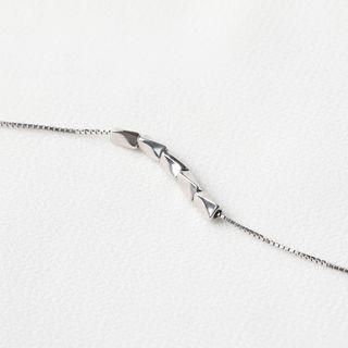 925 Sterling Silver Metal Bead Necklace