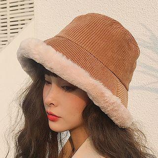 Furry Trim Bucket Hat