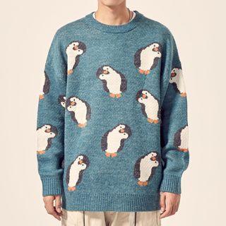 Penguin Print Sweater