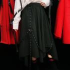Strap Detail Midi A-line Skirt Black - One Size