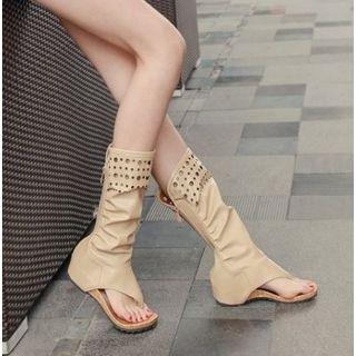 Cutout Mid-calf Flats