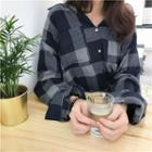 Check Loose-fit Long-sleeve Blouse