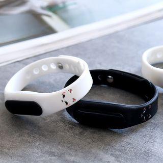 Cat Print Led Watch