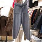 High-waist Knit Harem Pants