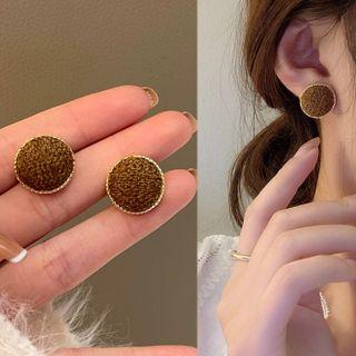 Disc Fabric Alloy Earring