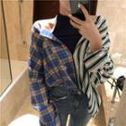 Patterned Mock Two Piece Shirt