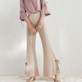 Bow Boot Cut Pants