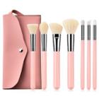 Set Of 7: Makeup Brush With Case Set Of 7 - T-07057 - As Shown In Figure - One Size